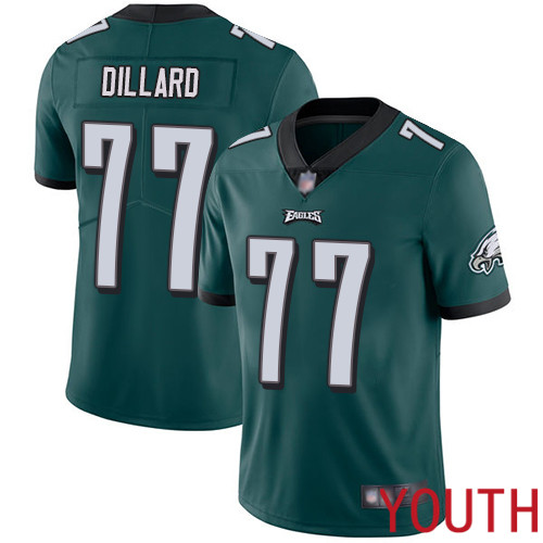 Youth Philadelphia Eagles #77 Andre Dillard Midnight Green Team Color Vapor Untouchable NFL Jersey Limited Player->youth nfl jersey->Youth Jersey